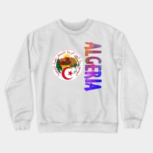 Algeria Coat of Arms Design Crewneck Sweatshirt